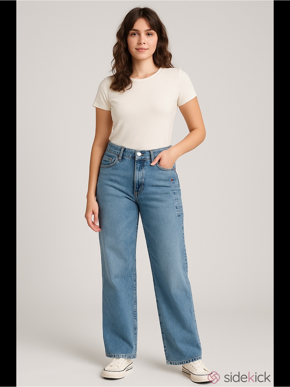 Levi’s Baggy Women High Rise Straight Leg with Wide Opening Jeans, Size 24 x 31